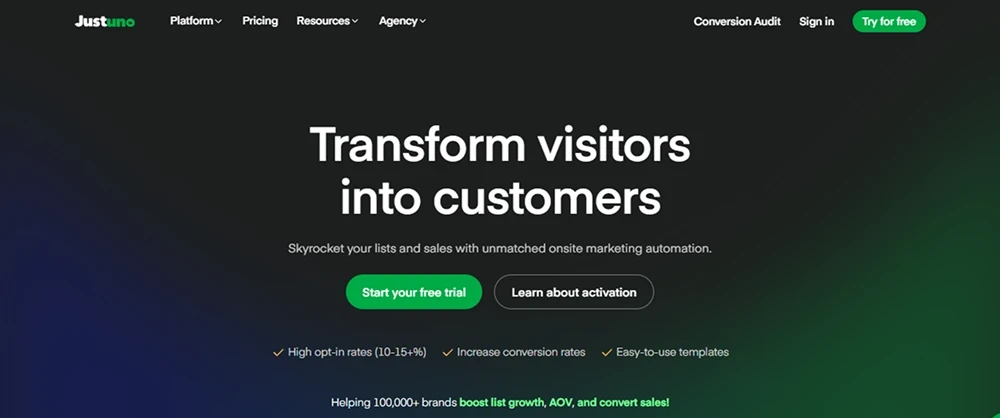 Justuno review 2025 hero — product timeline and strategy highlights