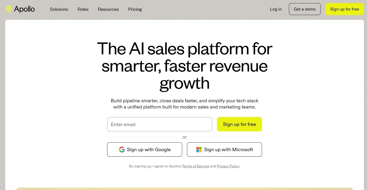 Apollo.io review 2025 hero — product timeline and strategy highlights