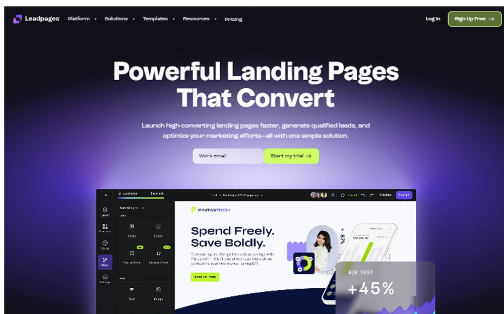 Leadpages review 2025 hero — product timeline and strategy highlights