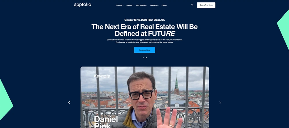 AppFolio (Property Management) review 2025 hero — product timeline and strategy highlights