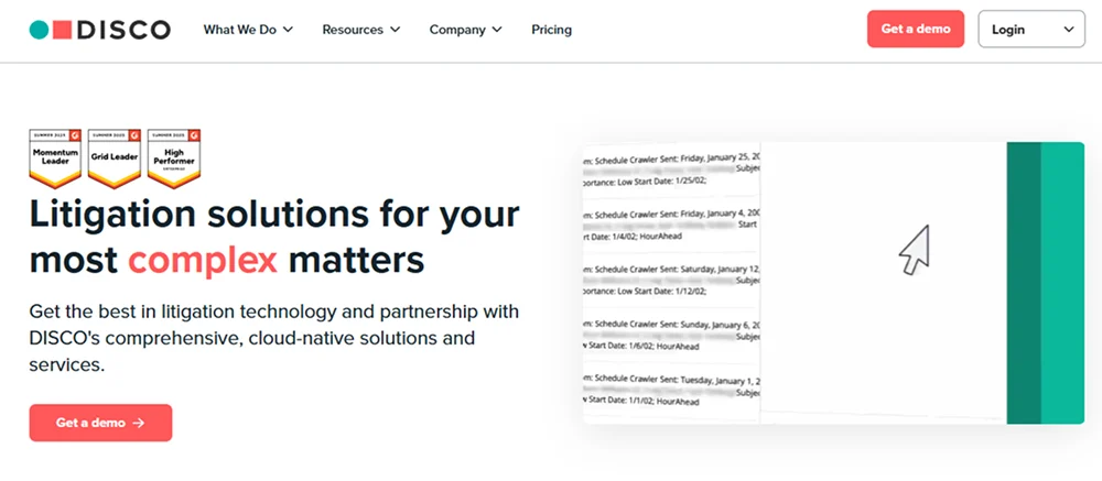 Disco (CS Disco)(Legal eDiscovery) review 2025 hero — product timeline and strategy highlights