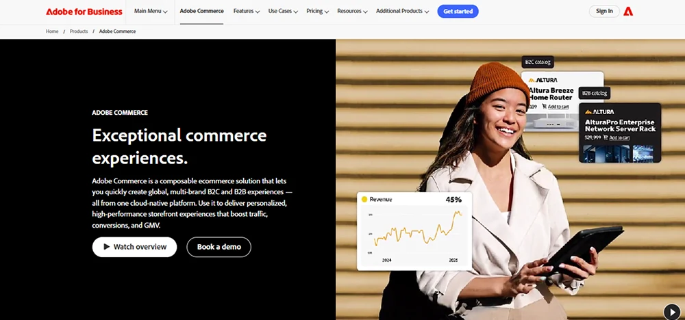 Magento (Adobe Commerce) review 2025 hero — product timeline and strategy highlights