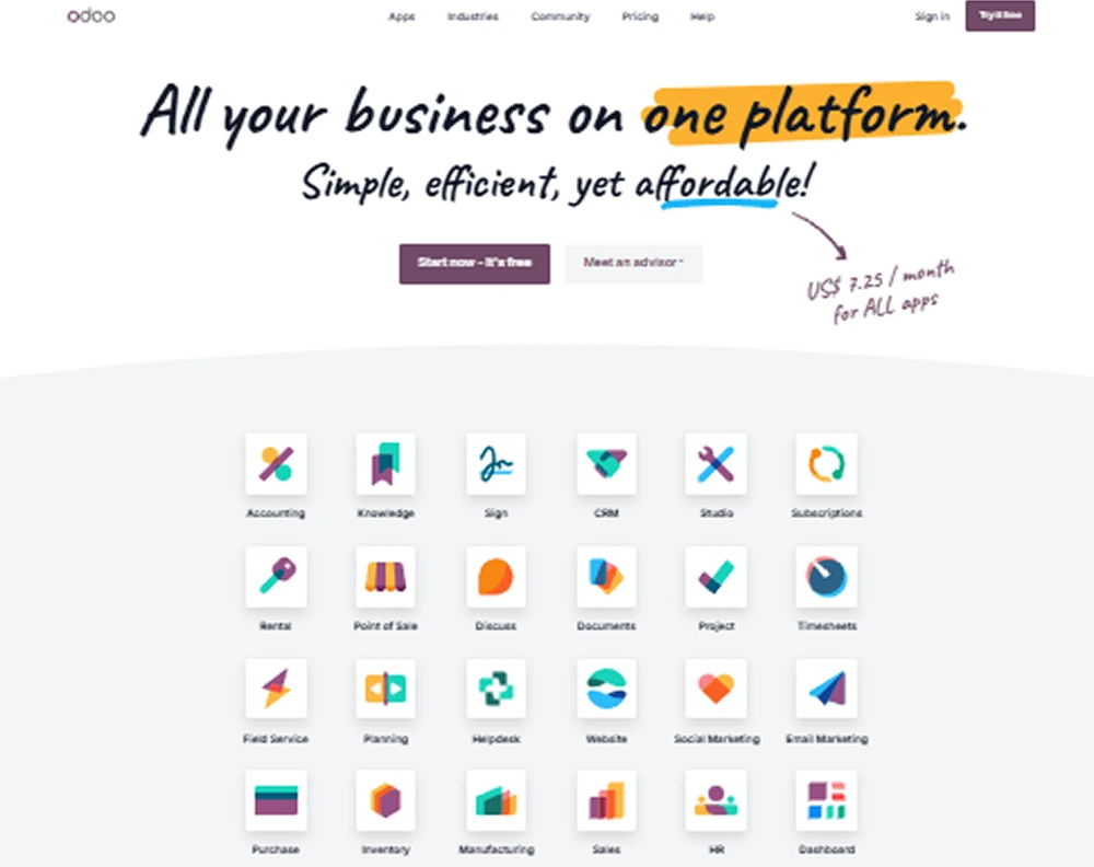 Odoo (Accounting) review 2025 hero — product timeline and strategy highlights