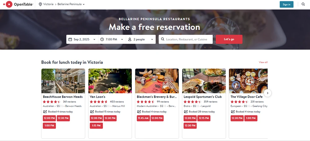 OpenTable(Restaurants) review 2025 hero — product timeline and strategy highlights