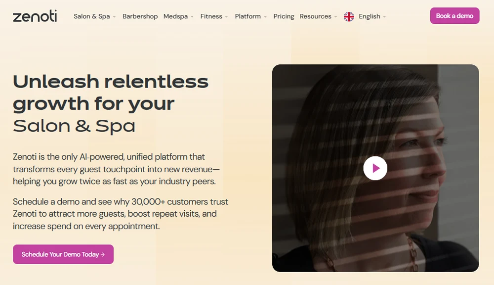 Zenoti (Salon/SPA) review 2025 hero — product timeline and strategy highlights