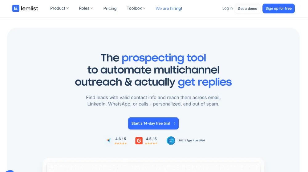 lemlist dashboard