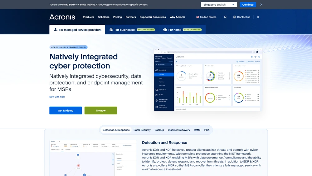 Acronis Cyber Protect review 2025 hero — product timeline and strategy highlights
