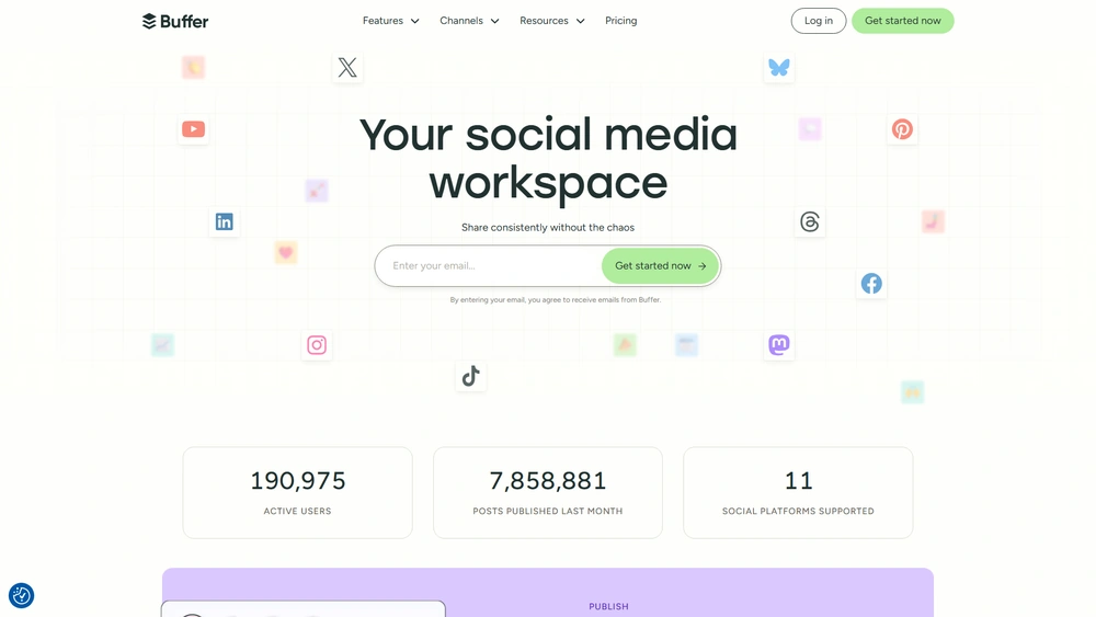 Buffer Review 2025 — Journey & Strategy Buffer review 2025 hero — product timeline and strategy highlights