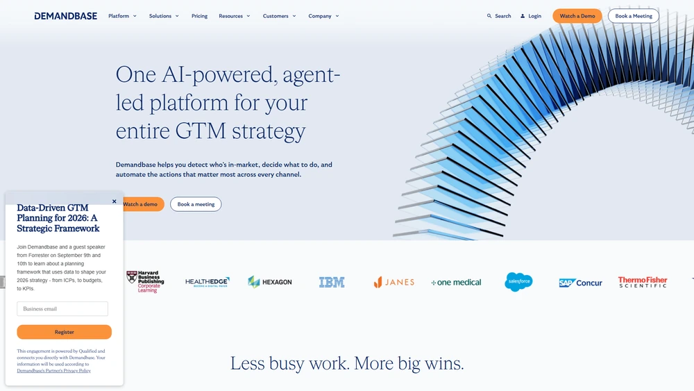 Demandbase review 2025 hero — product timeline and strategy highlights