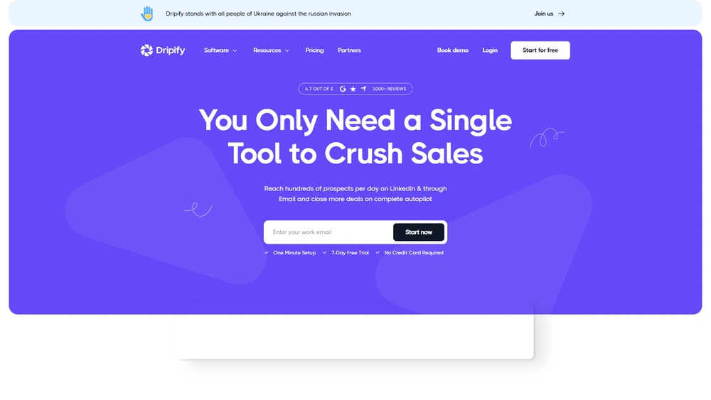 Dripify review 2025 hero — product timeline and strategy highlights