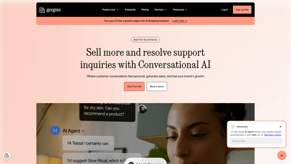 Gorgias review 2025 hero — product timeline and strategy highlights