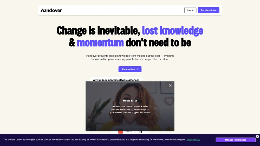 Handover review 2025 hero — product timeline and strategy highlights