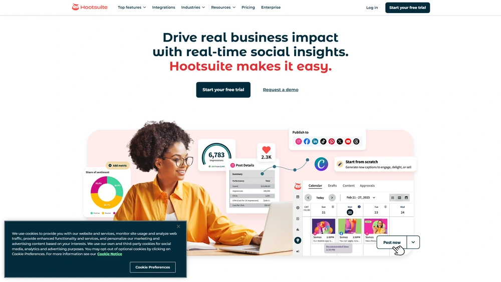 Hootsuite review 2025 hero — product timeline and strategy highlights