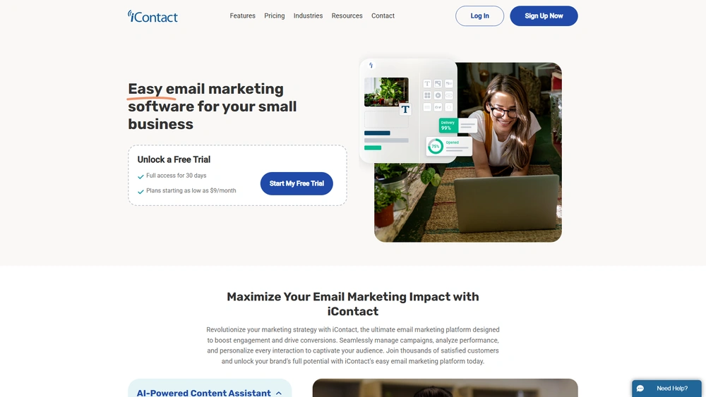 iContact review 2025 hero — product timeline and strategy highlights