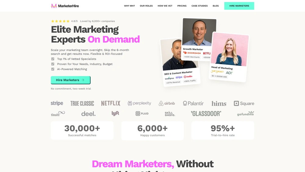 MarketerHire review 2025 hero — product timeline and strategy highlights