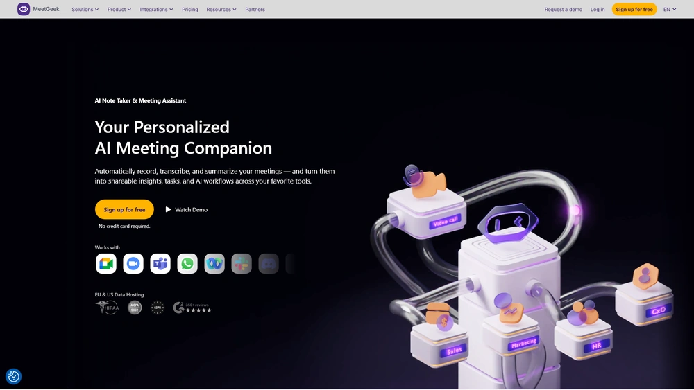 MeetGeek review 2025 hero — product timeline and strategy highlights