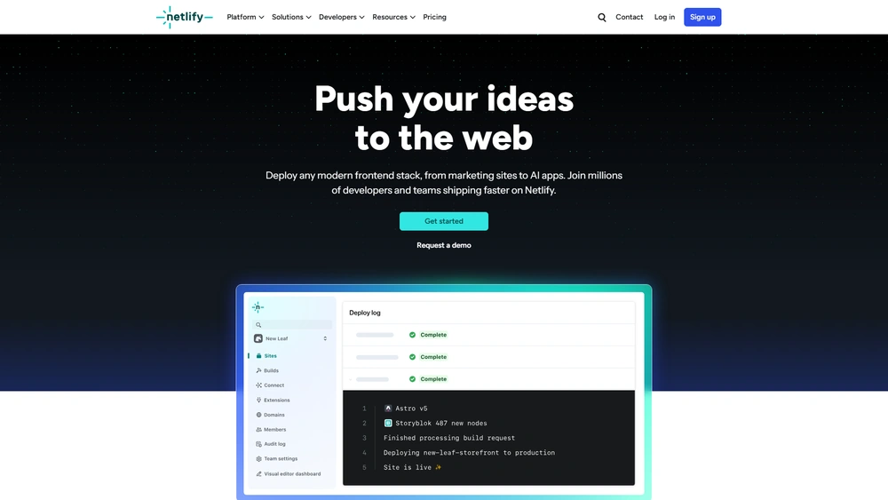 Netlify review 2025 hero — product timeline and strategy highlights