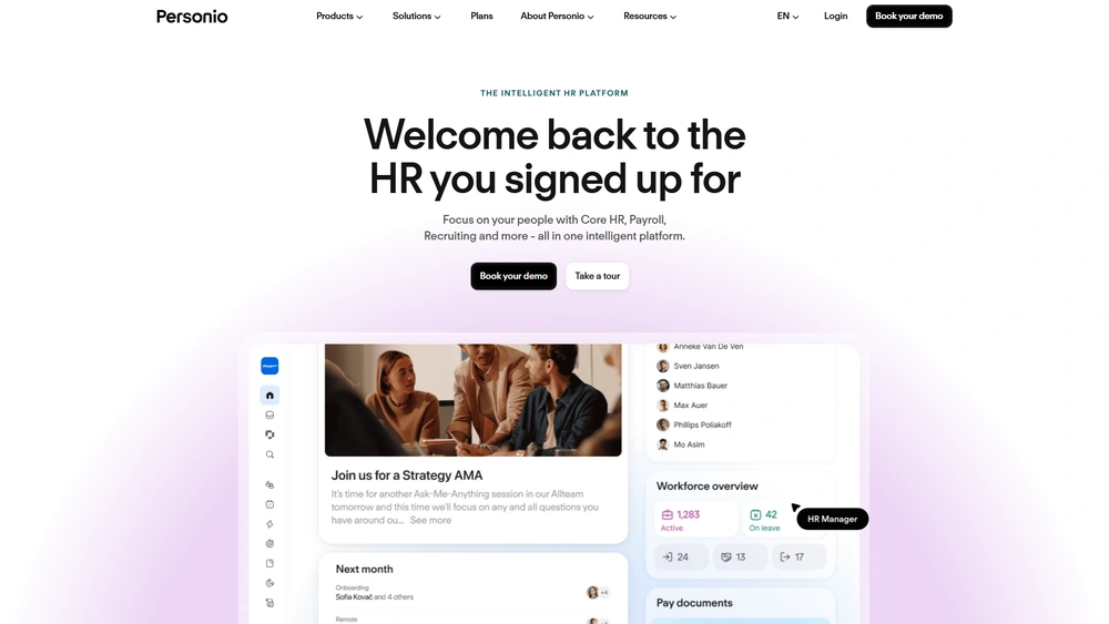 Personio review 2025 hero — product timeline and strategy highlights