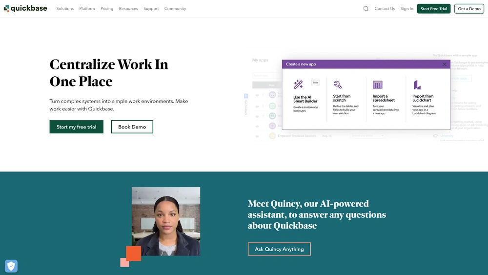 Quickbase Review 2025 — Journey & Strategy Quickbase review 2025 hero — product timeline and strategy highlights