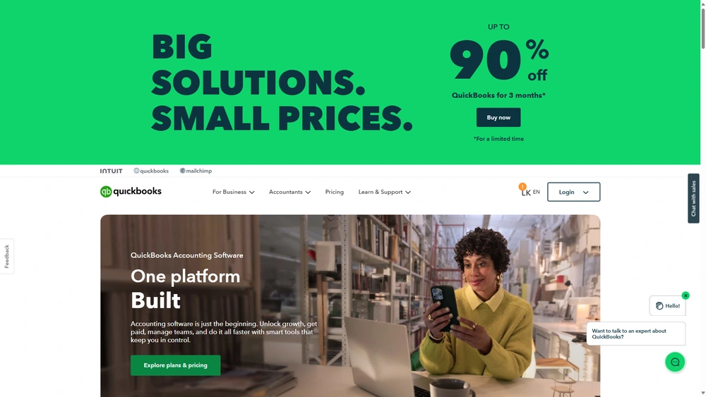 QuickBooks Online review 2025 hero — product timeline and strategy highlights