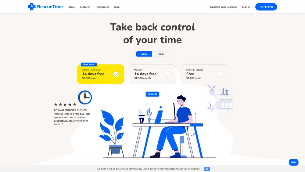 RescueTime review 2025 hero — product timeline and strategy highlights