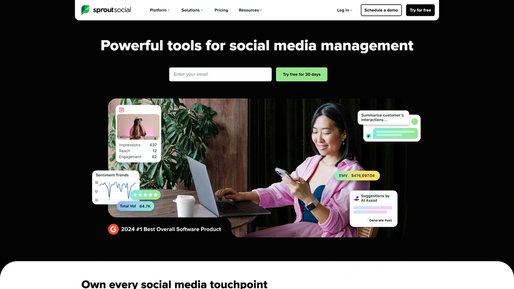 Sprout Social review 2025 hero — product timeline and strategy highlights
