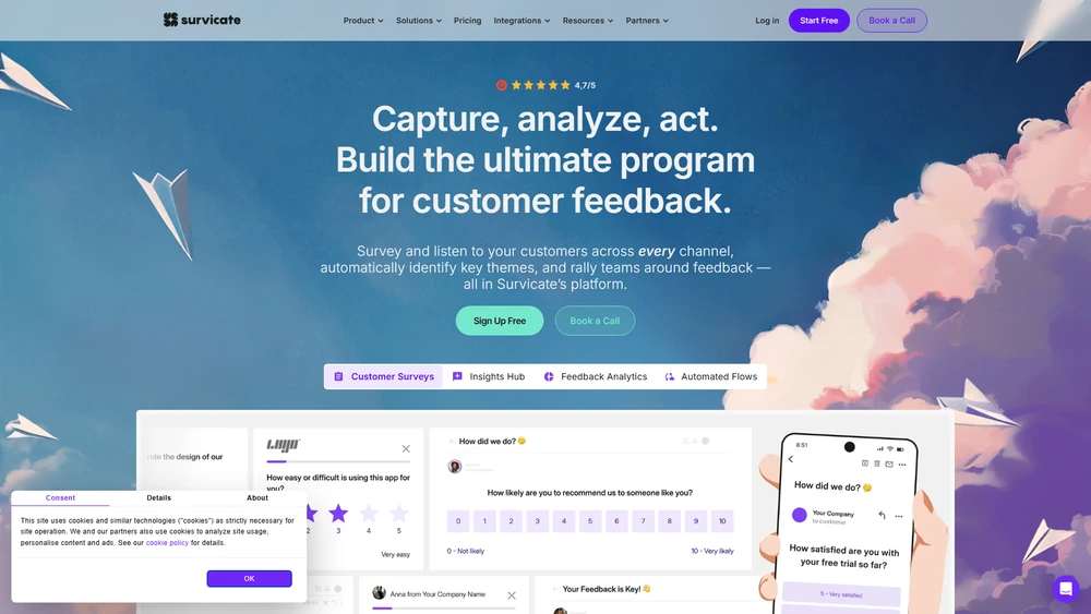 Survicate review 2025 hero — product timeline and strategy highlights