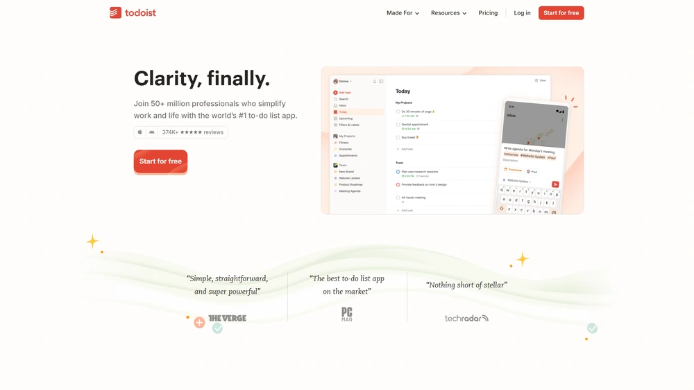 Todoist review 2025 hero — product timeline and strategy highlights
