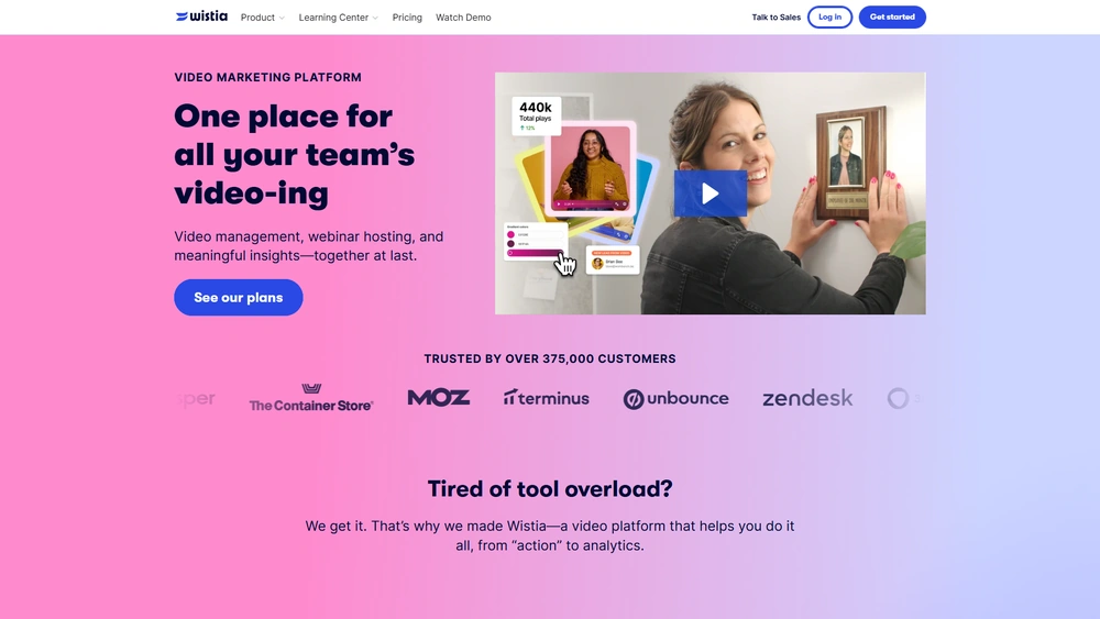 Wistia review 2025 hero — product timeline and strategy highlights
