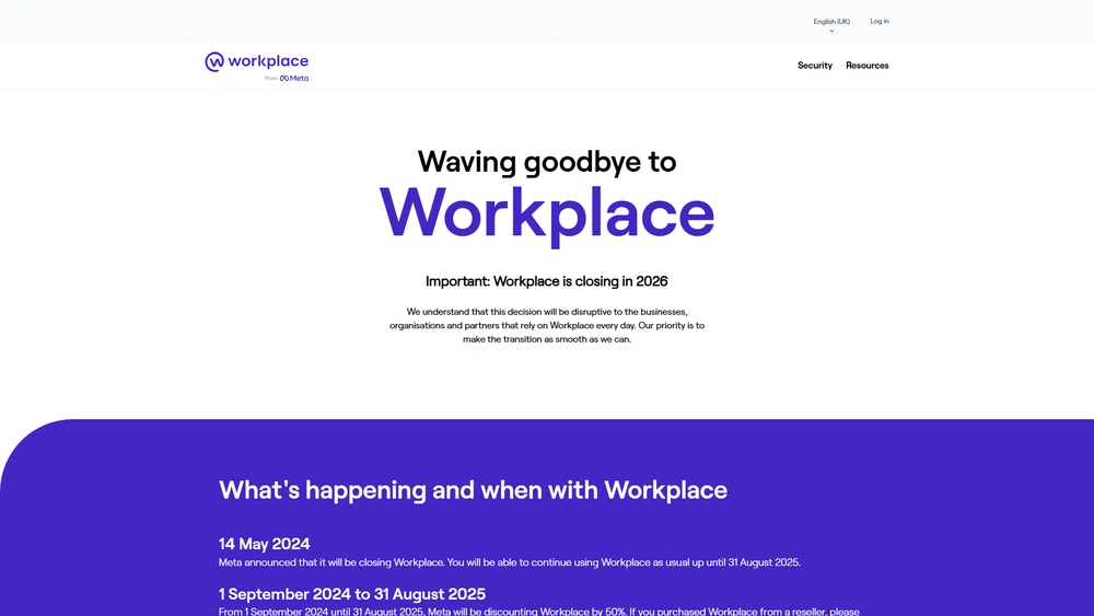 Workplace from Meta review 2025 hero — product timeline and strategy highlights