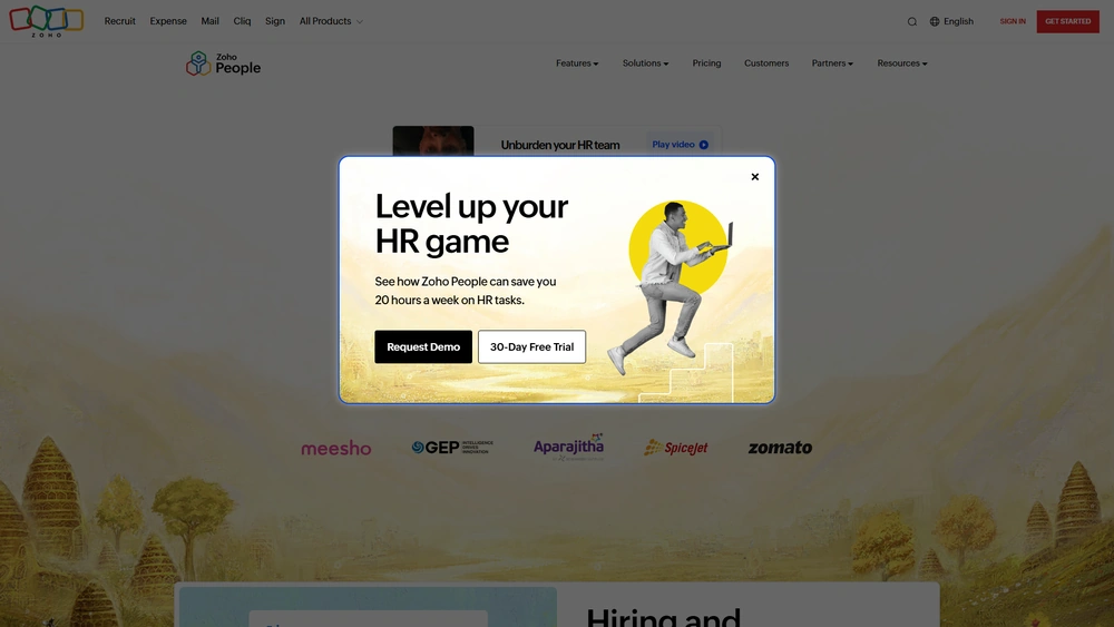 Zoho People review 2025 hero — product timeline and strategy highlights